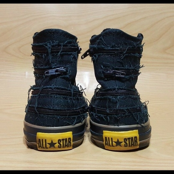 Vintage Converse All Star Chuck Black Hi Top 9 - Picture 5 of 8